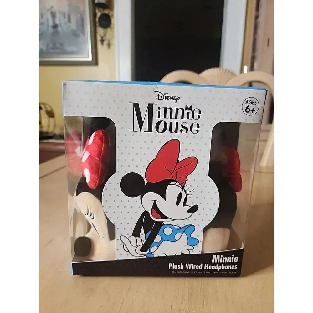 Disney Classic Minnie Mouse Wired Plush Headphones Age 6+